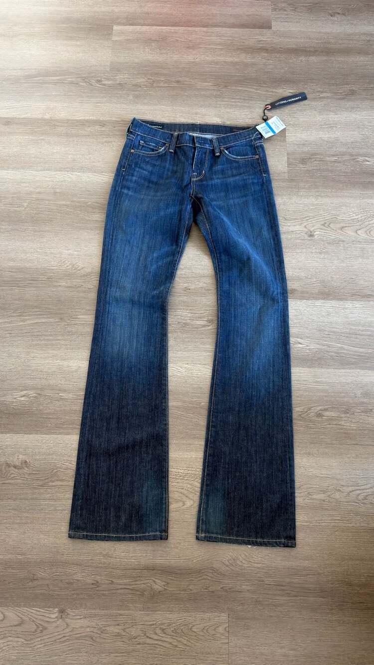 Citizens of Humanity Kelly #001 Low Waist Bootcut Jeans Pacific Size 25